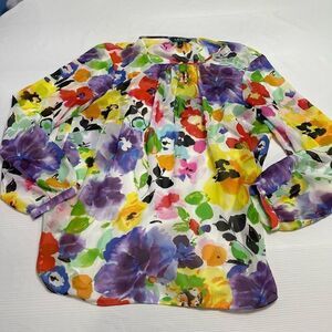 Lauren Ralph Lauren Multicolor Floral Blouse